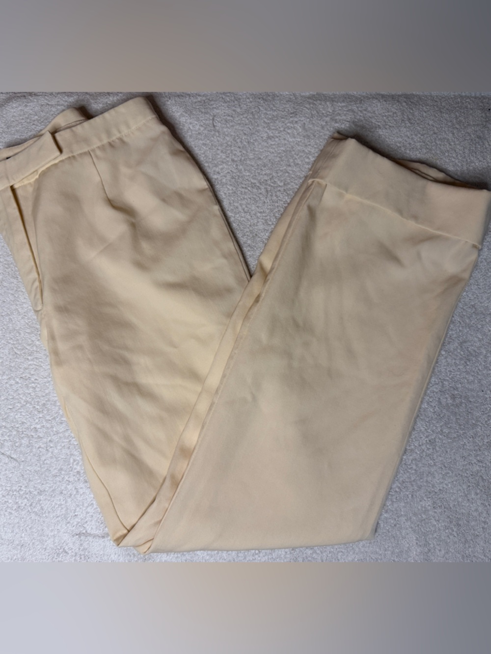 Alfani Wool Dress Pants Straight Leg Cuffed Lined Office Professional Flat Front